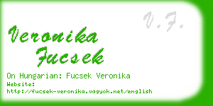 veronika fucsek business card